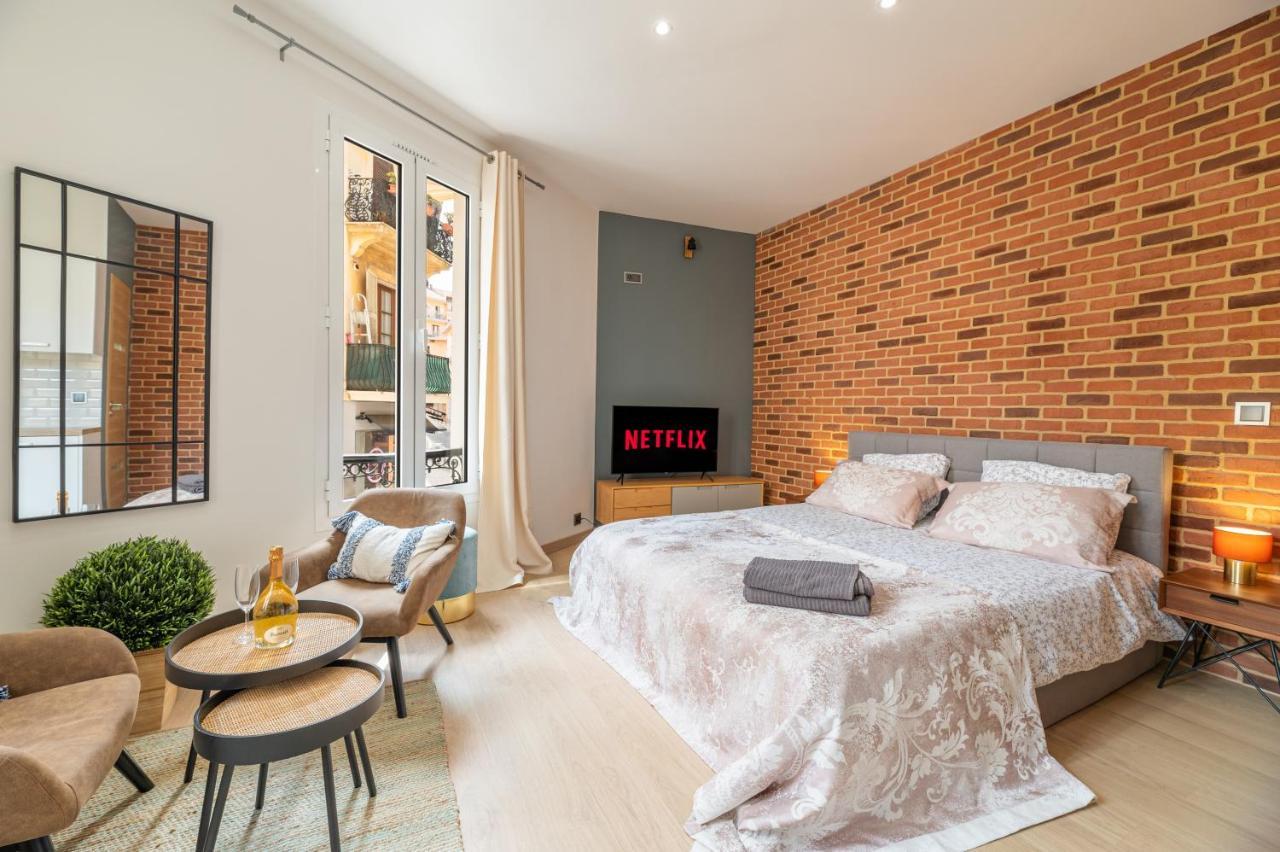 Grand Studio Climatise Tres Proche Monaco Beausoleil Exterior foto